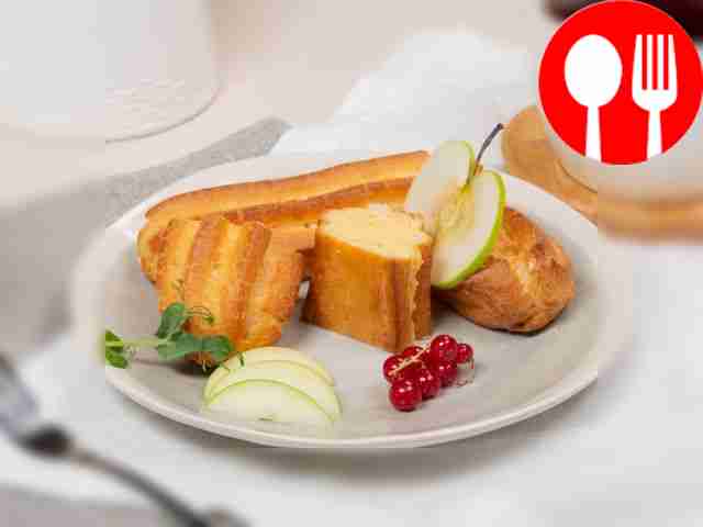 Домашние эклеры с яблочным кремом