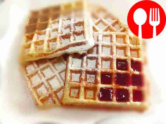 Ванильные творожные вафли