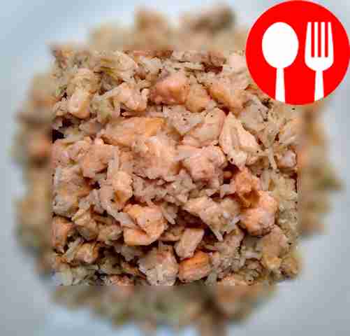 Нежное ризотто с рыбой