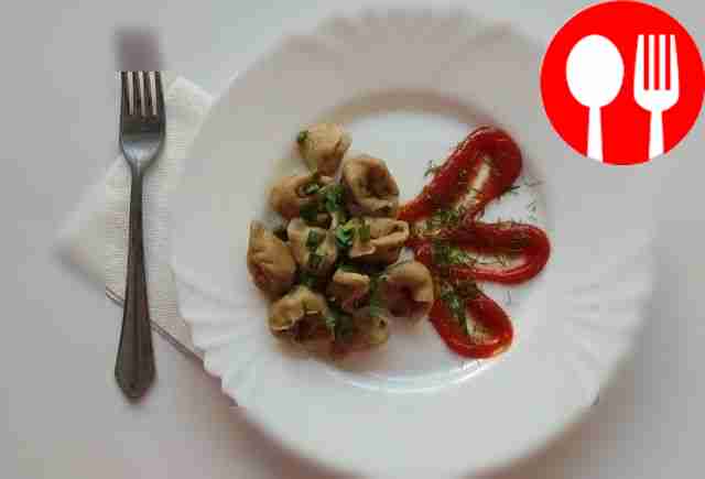 Необычные тортеллини со шпинатом