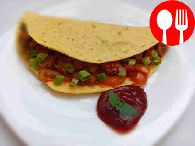 Быстрая тортилья с говядиной