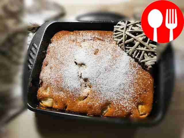 Грушевый пирог с шоколадом