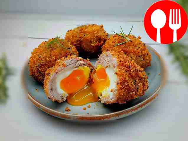 Котлеты с яйцами по-шотландски