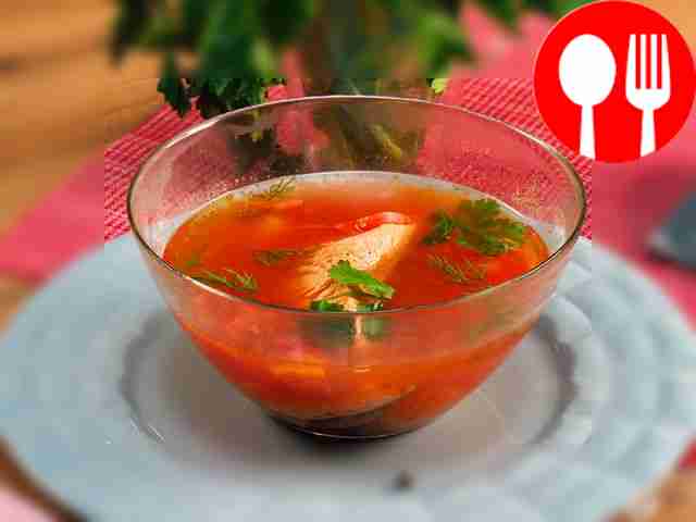 Уха из семги