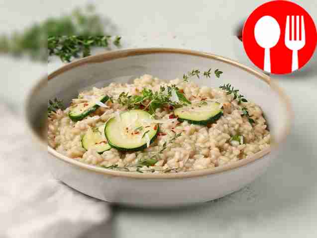 Вегетарианское ризотто с кабачками