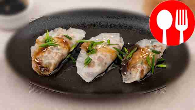 Дим-сам с огурцом и картофелем