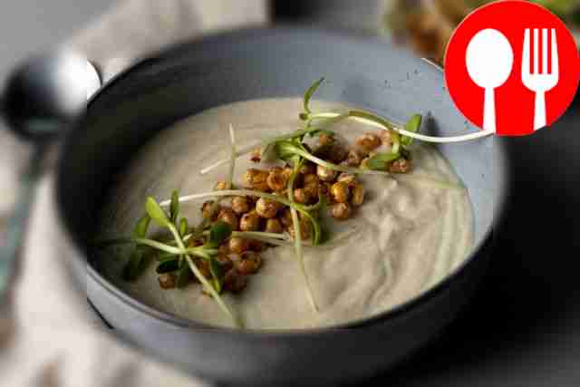 Крем-суп из корня сельдерея и цветной капусты