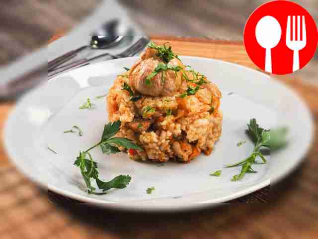 Плов в рукаве