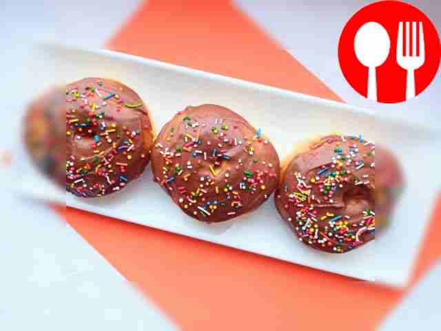 Домашние пончики с глазурью