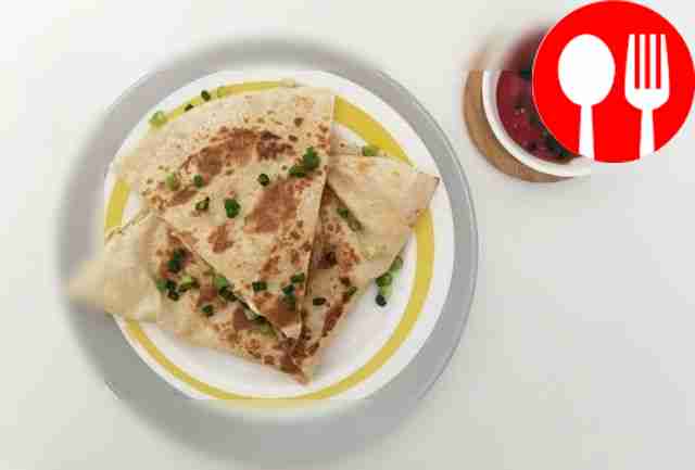 Мексиканская кесадилья с куриными филе