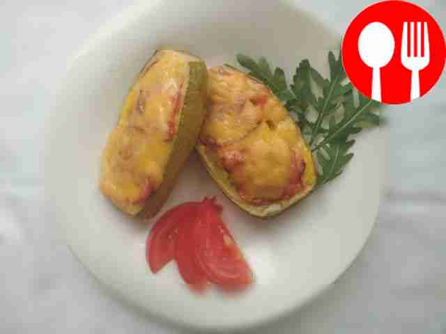 Аппетитные лодочки из кабачка
