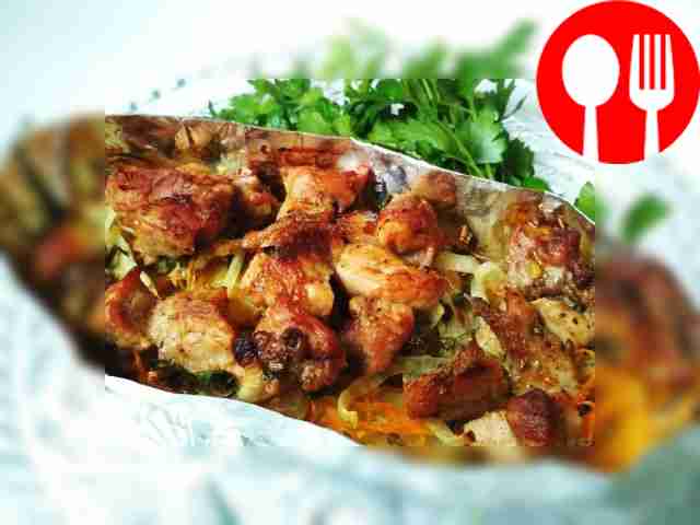 Вкусные лодочки в фольге