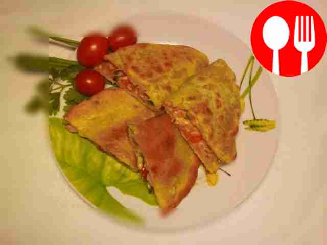 Кесадилья с беконом