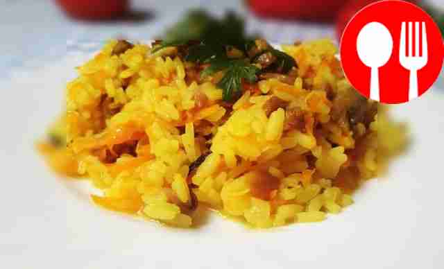 Вешенки с рисом