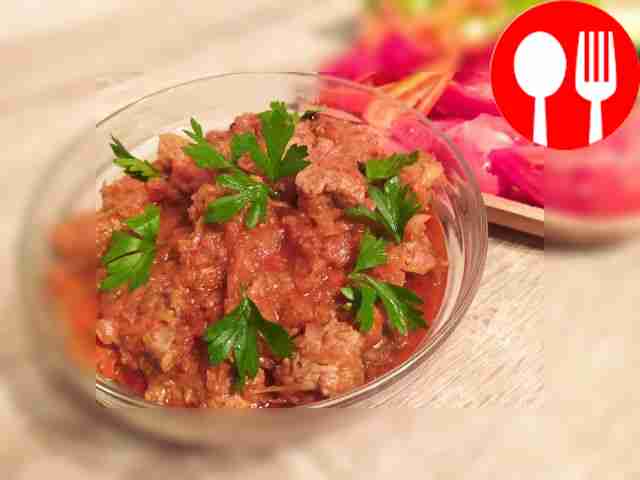 Соте с капустой и мясом