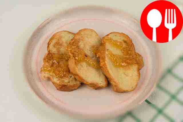 Постные гренки