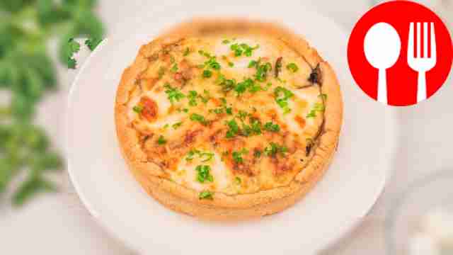 Киш с грибами