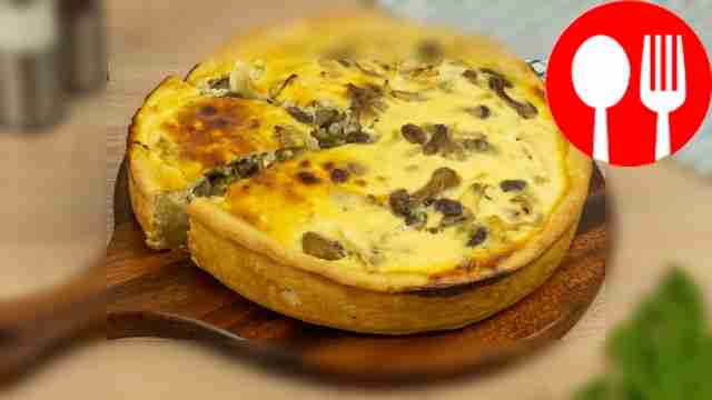 Пирог с капустой и грибами