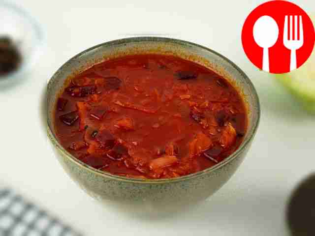 Свекольник с капустой