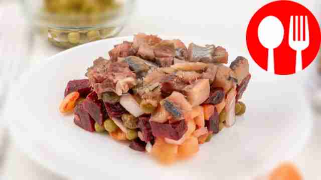 Венегрет с сельдью