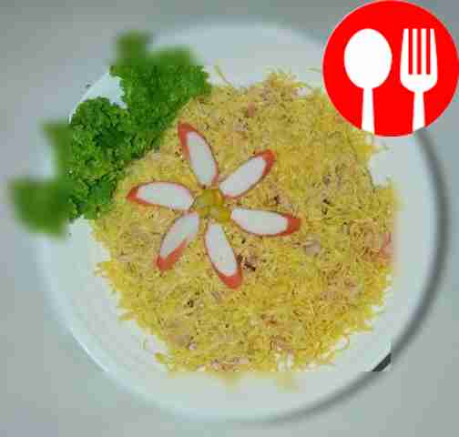 Изысканный салат-коктейль «Фламинго»