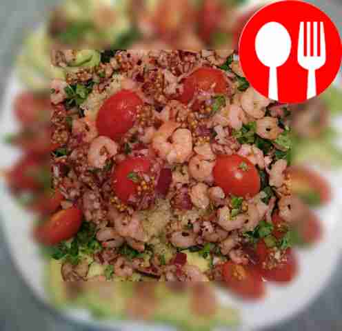 Диетический рецепт киноа с морепродуктами