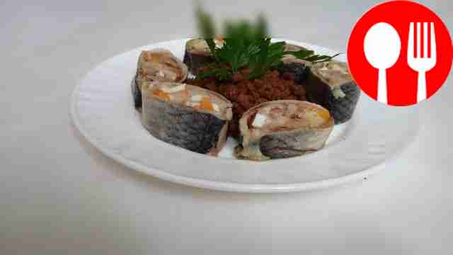 Аппетитная закуска из сельди с сыром