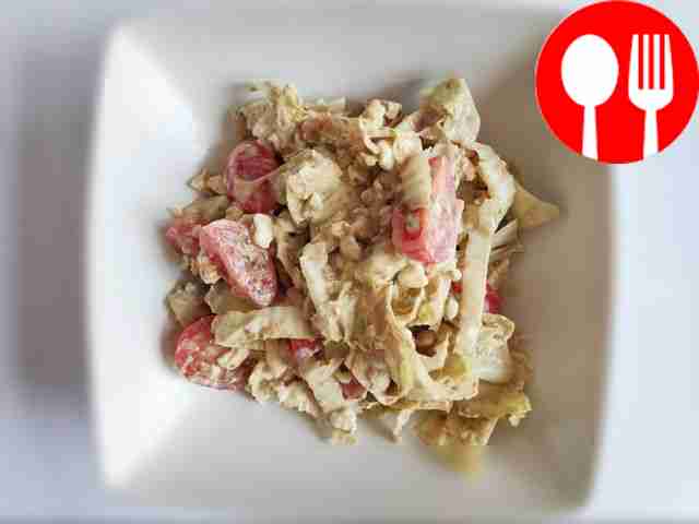 В сверху уложите помидоры черри, половину из...