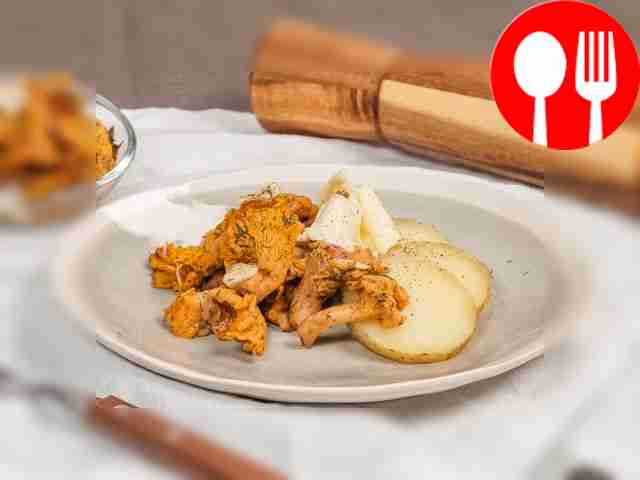 Лисички соленые