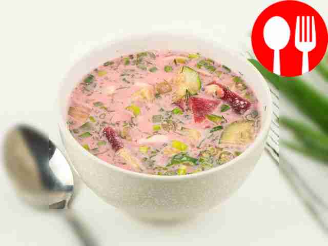 Свекольник с яйцом