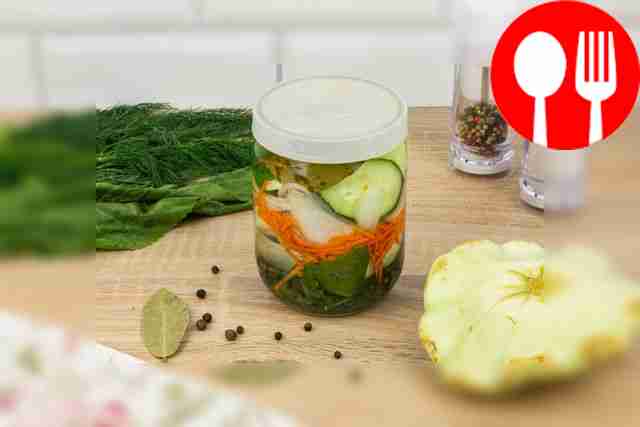 Огурцы с патиссонами на зиму