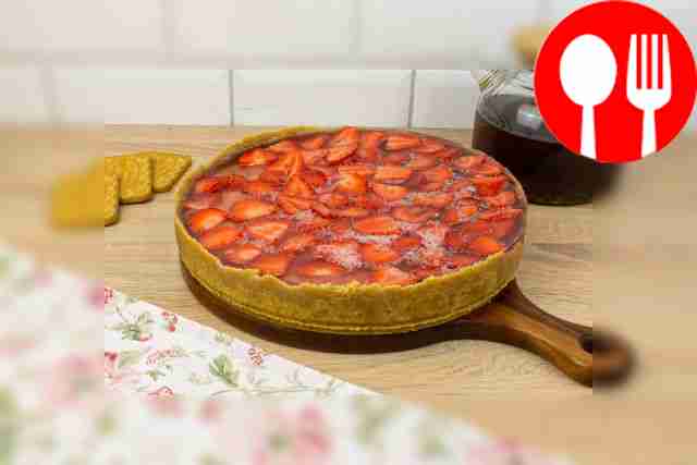 Творожный чизкейк с клубникой