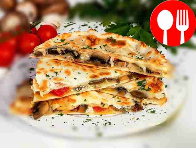 Грибная кесадилья