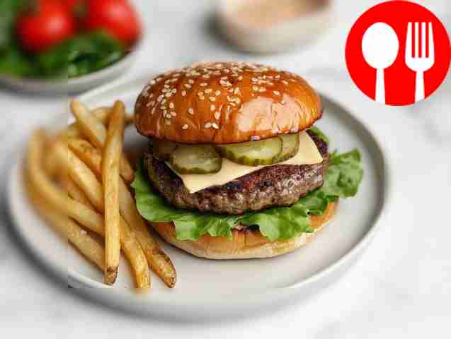 Американские бургеры на угольном гриле