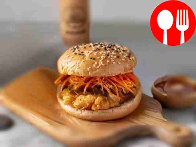 Быстрый гамбургер в микроволновке