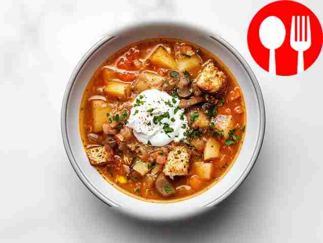 Вегетарианский суп с вешенками в мультиварке