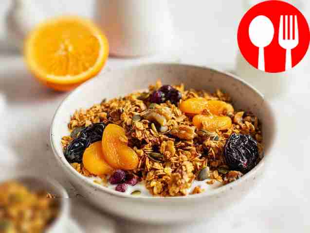 Домашняя гранола с апельсиновым соком