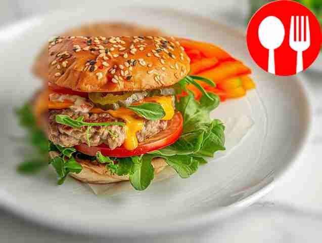 Классический гамбургер на скорую руку