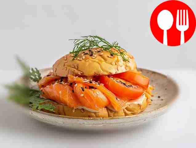 Легкие гамбургеры с лососем