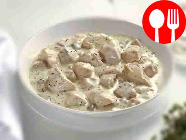 Фрикасе из курицы в сливочно-лимонном соусе