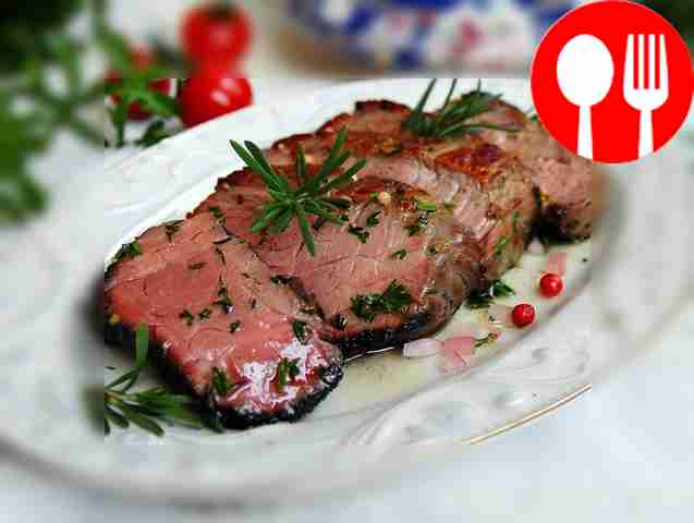 Ароматный ростбиф на гриле